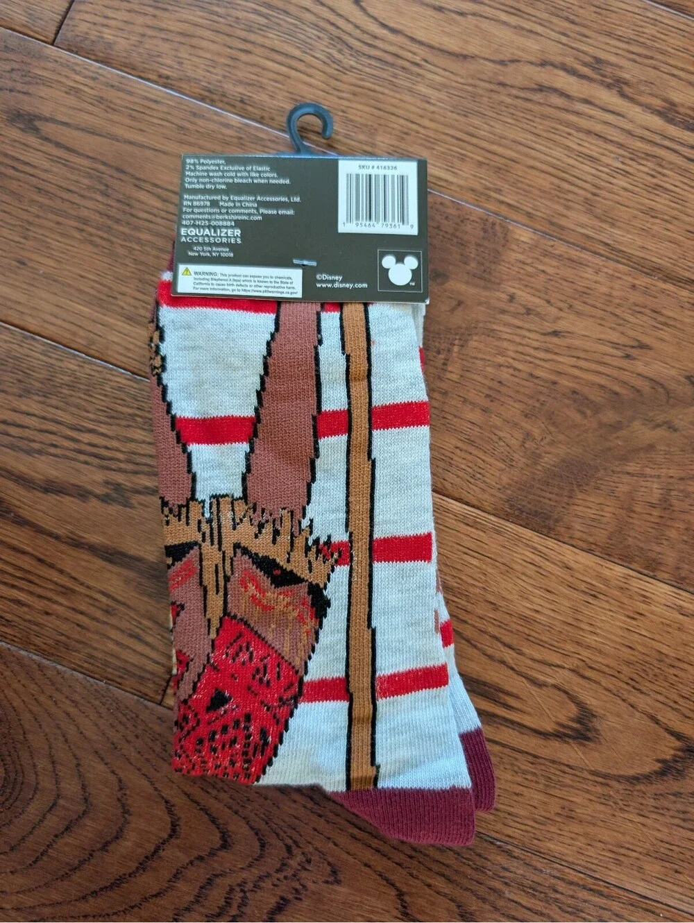 Disney Moana Crew Socks Men's Size 9-13 NWT